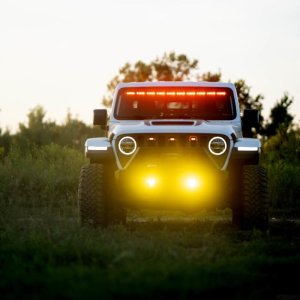 Jeep Wrangler JK Fog Light Kit - Front - KC HiLiTES - FLEX ERA 3 Dual Mode SAE - `10-`24